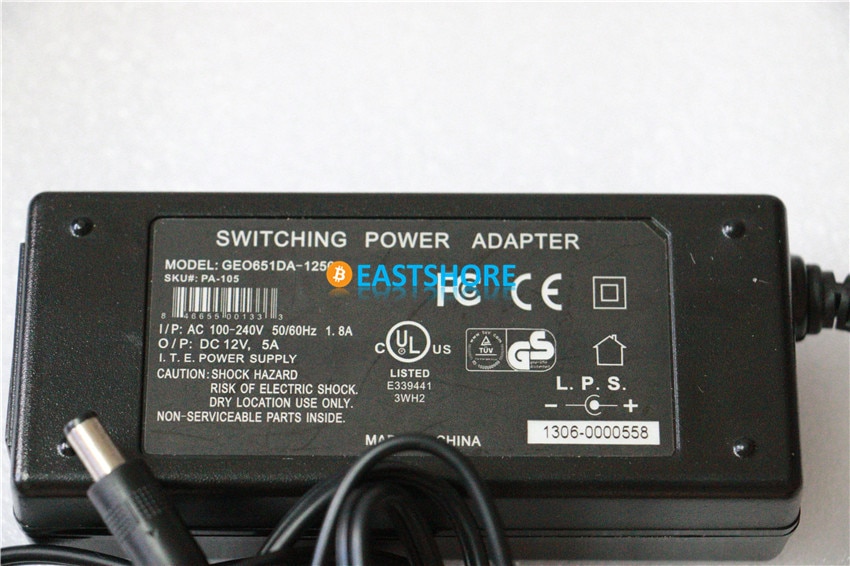 12V5A Switching Power Adapter img 01